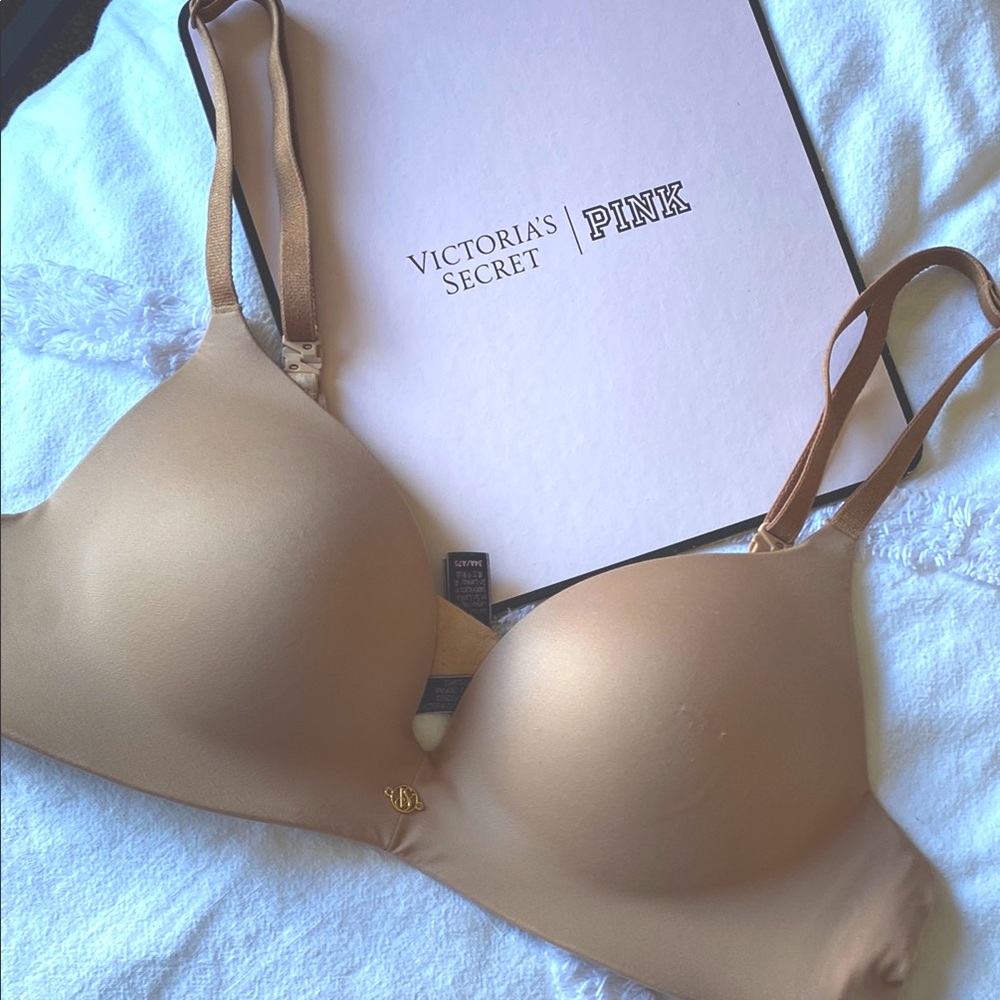 Victoria's Secret So Obsessed wireless bra nude 34a